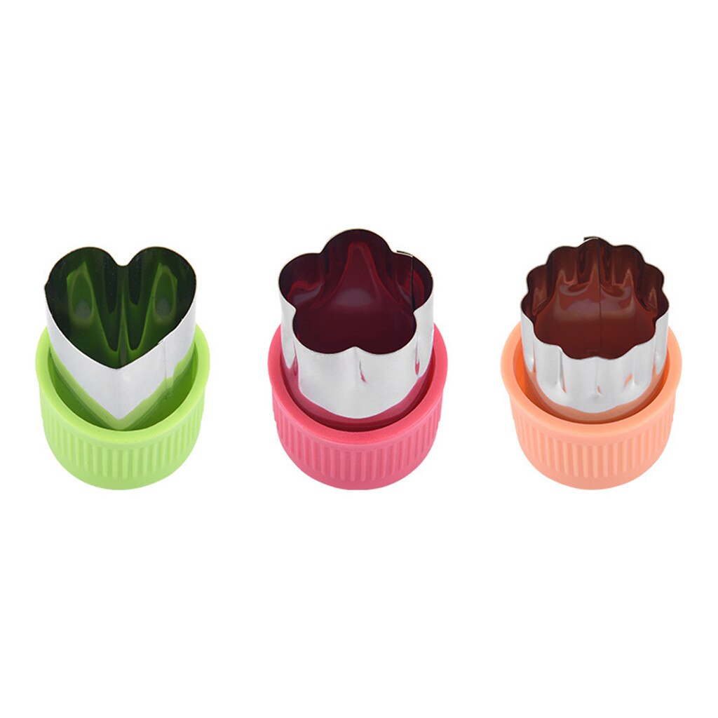 3 Stuks Fruit Stervorm Fruit Groenten Cutter Keuken Fondant Cake Cookie Plunger Mold Cutter Mould Gereedschap J #19: C