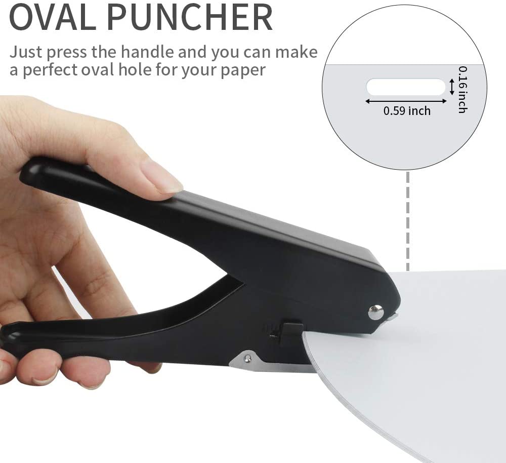 9771 Slot Puncher Badge Hole Punch for Id Card PVC Slot and Paper Standard Oval Hole Punch for Use