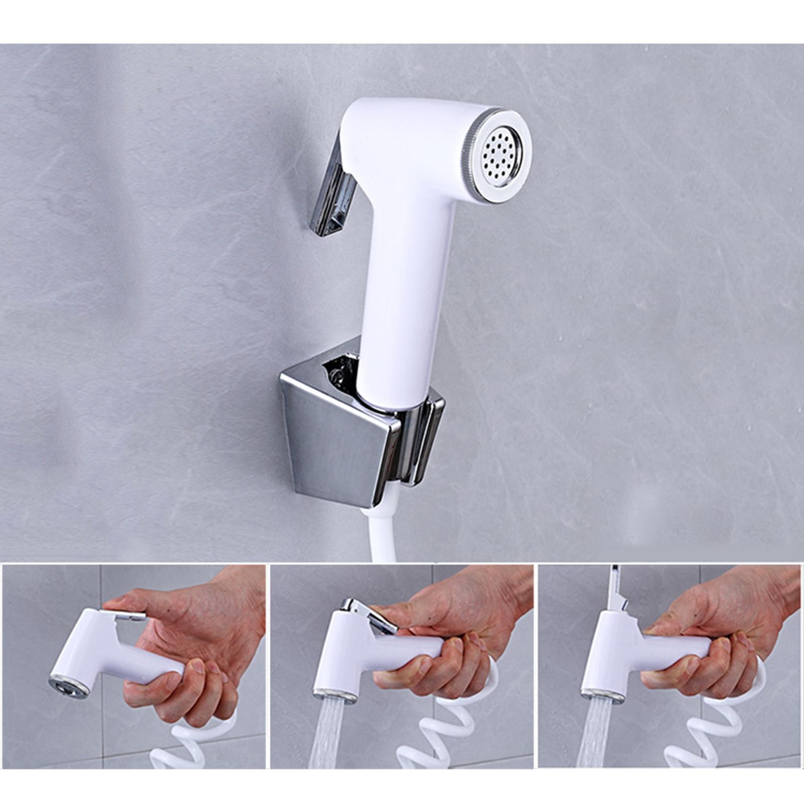 ABS Handheld Toilet Bidet Sprayer Toilet Cleaning Sprayer with Hose Cleaning Diapers Spray Attachment for Kitchen Cleaning: white
