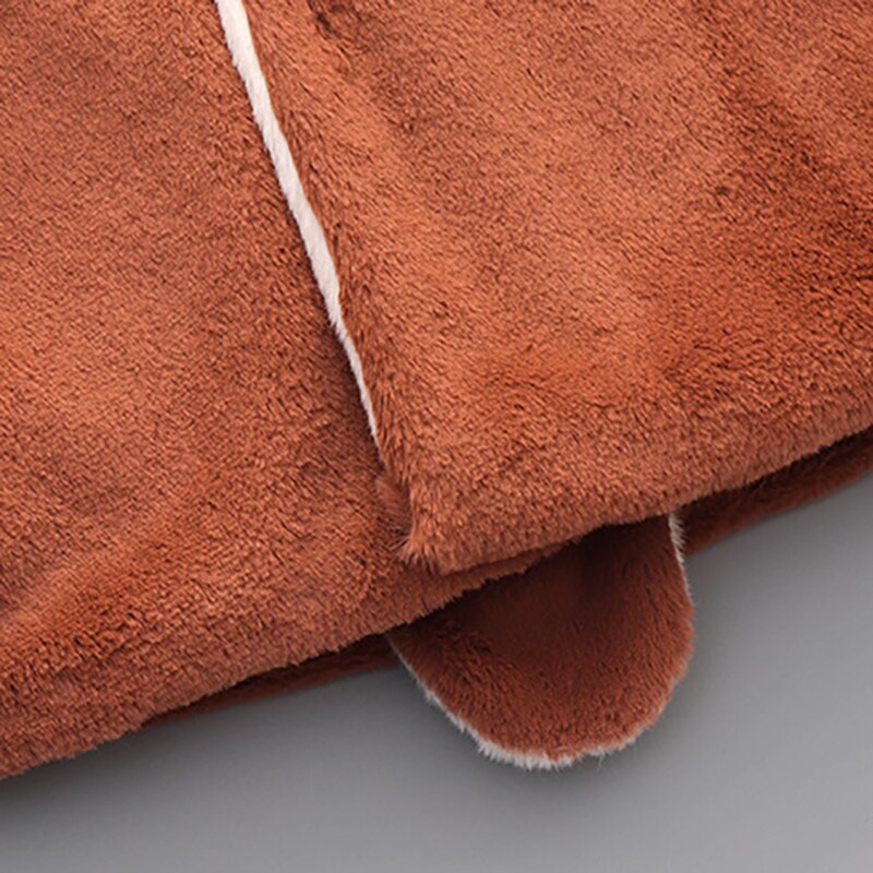Manteau d'hiver à capuche en velours | Manteau pour bébés garçons et filles, oreilles d'ours de noël, vêtements d'extérieur en coton, YBC038