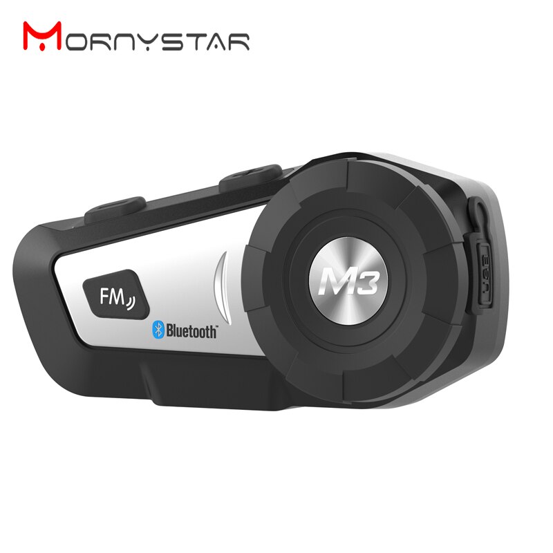 Mornystar Motorfiets Bluetooth Headset Moto Helm Headsets Zonder Intercom Functie Met Zachte Mic Voor Integrale Gesloten Helm