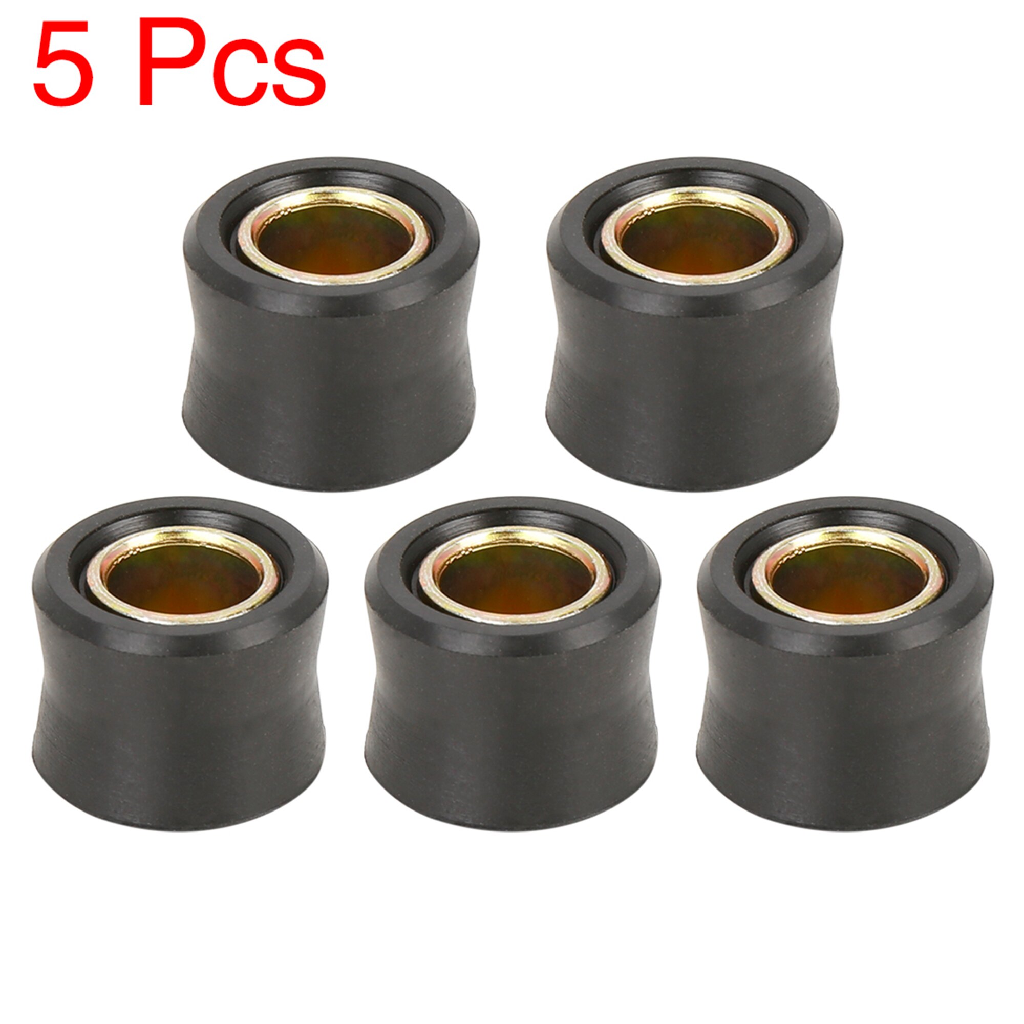 Motoforti 10mm 12mm 13mm motocicleta Scooter amortiguador trasero buje anillo de goma casquillo amortiguador de rueda 2/4/5/6/10 Uds: Castaño