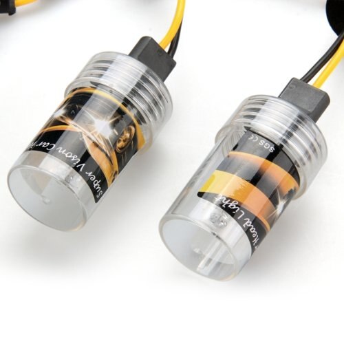 2 x biler auto  h7 forlygte forlygter xenon pære 55w 6000k