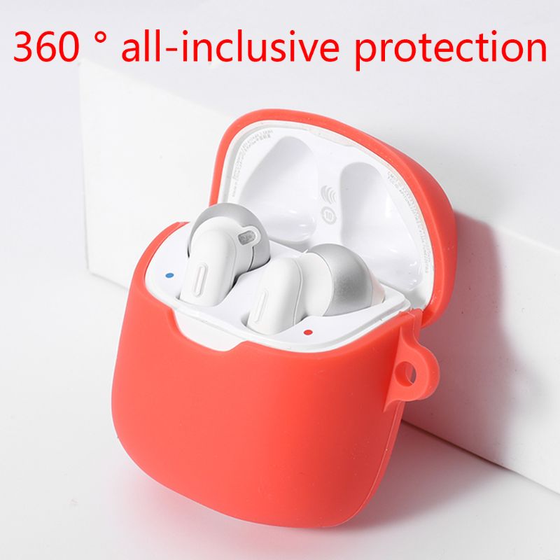 Silikon skyddsskal skal anti-fall hörlursfodral för jbl tune 220 tws trådlösa bluetooth hörlurar tillbehör