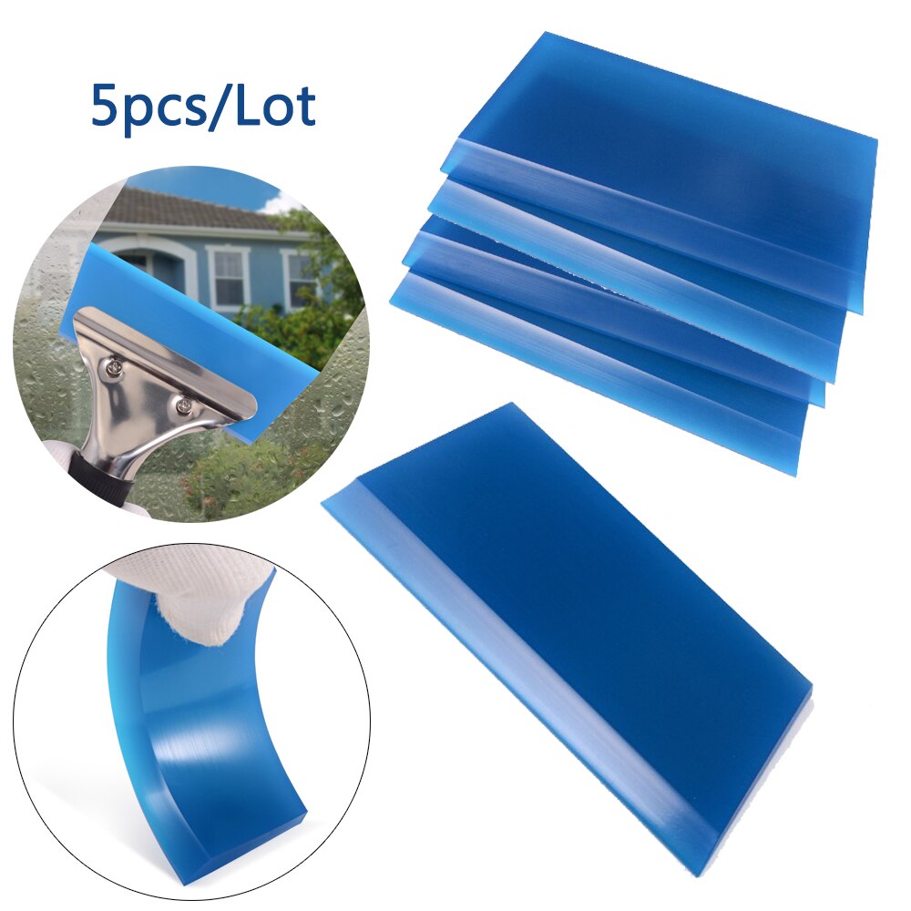 Espátula de goma EHDIS 5 uds para envolver vinilo, hoja de repuesto, pegatina para coche, envoltura de ventana, película, herramientas, escobilla, removedor de limpieza de agua, espátula