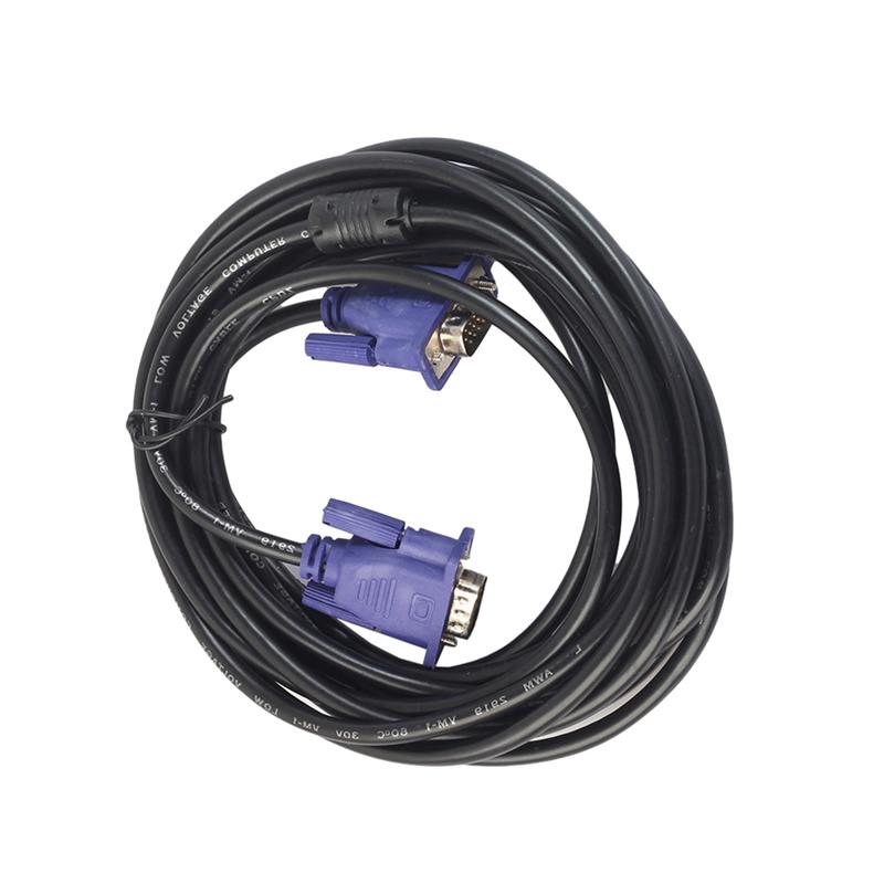 Cable VGA macho a Monitor para hombre, 5 metros de Cable adaptador de vídeo con núcleos de ferrita para ordenador, PC, HDTV, pantalla de proyector