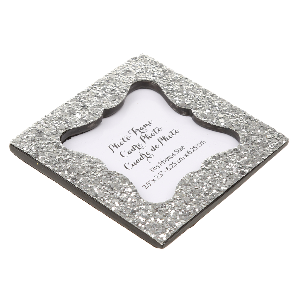 Silver Glitter Sequin Photo Frame Stand Picture Frame Wedding Favor