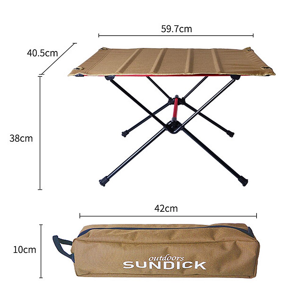 Portable Foldable Camping Table Aluminum Alloy Outdoor Furniture Dinner Desk for Family Party BBQ Picnic: D