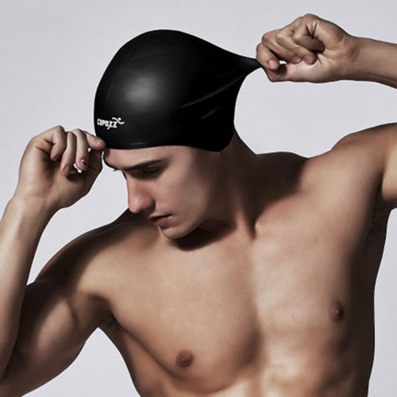 unisexe sport Silicone élastique étanche cache-oreilles oreille protecteur bonnet de natation sport natation piscine chapeau couverture