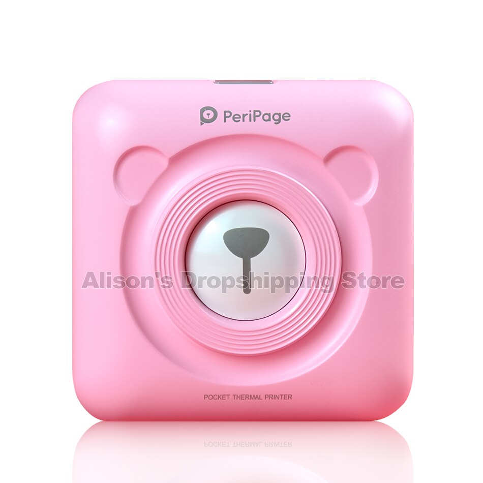 Pocket Printer 58 Mm Mini Draagbare Bluetooth Draadloze Paper Photo Printer Pocket Thermische Afdrukken Usb Verbinding Impresoras Fotos: 1 Pink Printer