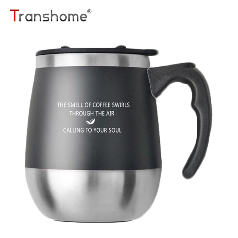 Transhome Grote Buik Thermos Mok Koffie Beker Met Deksel Rvs Thermos cup Reizen Koffiemokken Vacuüm Thermos Met Borstel