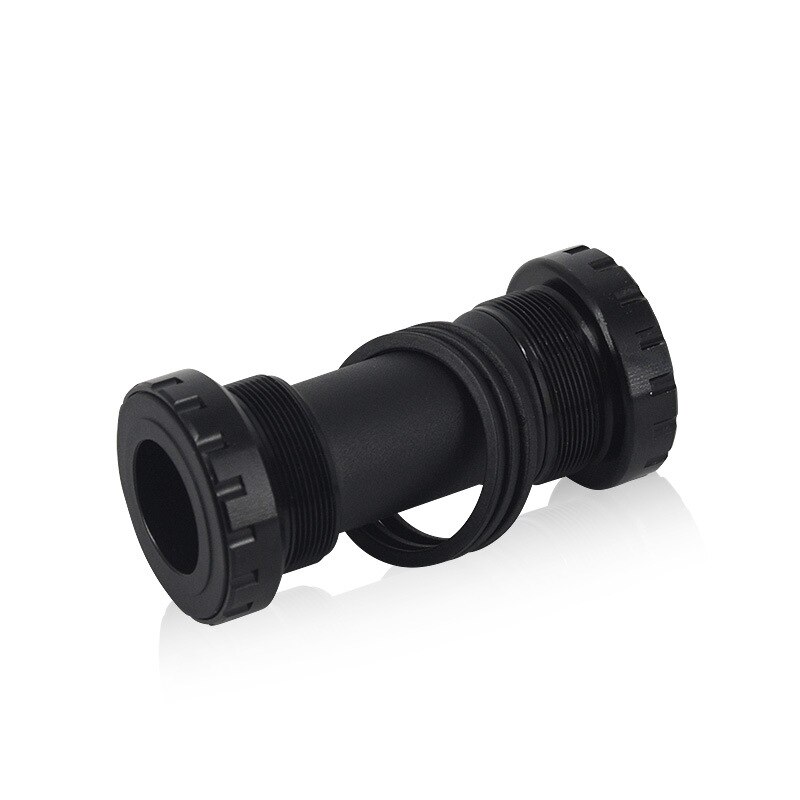 Bottom axle integrated bicycle bottom bracket thread 68-73 bottom bracket BC1.37*24T: Black