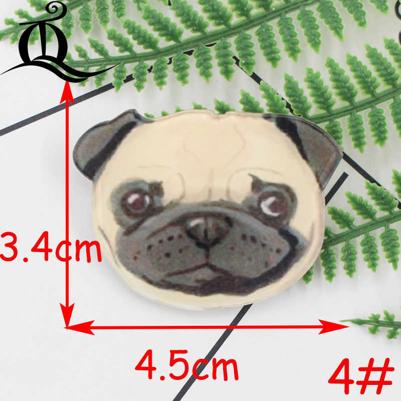 1Pcs Schilderen Cartoon Mix Mooie Hond Voor Kleding Acryl Badges Kawaii Pictogrammen Op De Rugzak Pin Broche badge Z40: No4