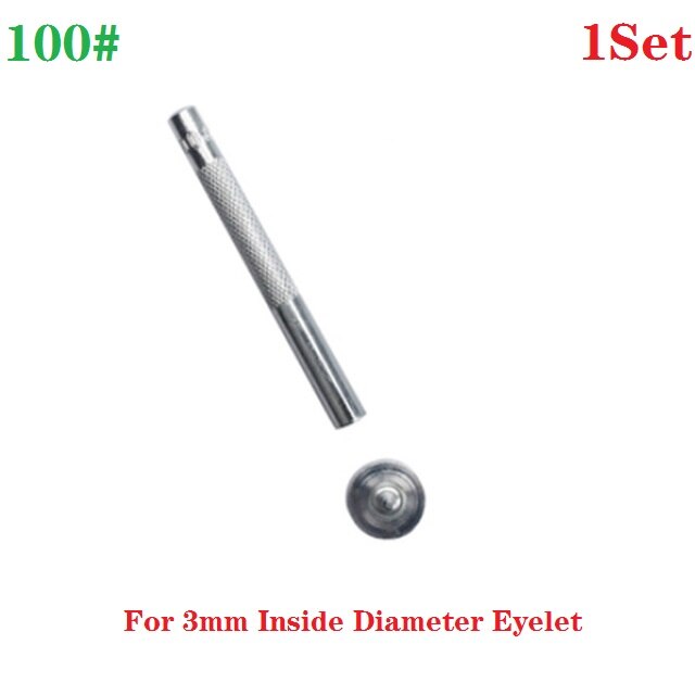 Tee itse nahkainen asennuspainike vahva ontto rei'itysläpivienti metallisilmukat hyvä kankaalle kenkä vaatteet nahka (3-20mm): 3 mm 100