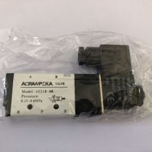 Válvula Solenoide eléctrica Airtac de 5 vías y 2 posiciones, 4V210-08, DC 24V, DC12V, AC110V, AC220V, 1/4 &quot;, tamaño del puerto