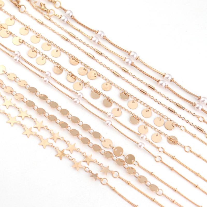 1PC Womens Eyeglass Chains Eyeglass Strap Reading Glasses Hanging Chain Sunglasses Spectacles Holder Neck Strap Rope Gold Black