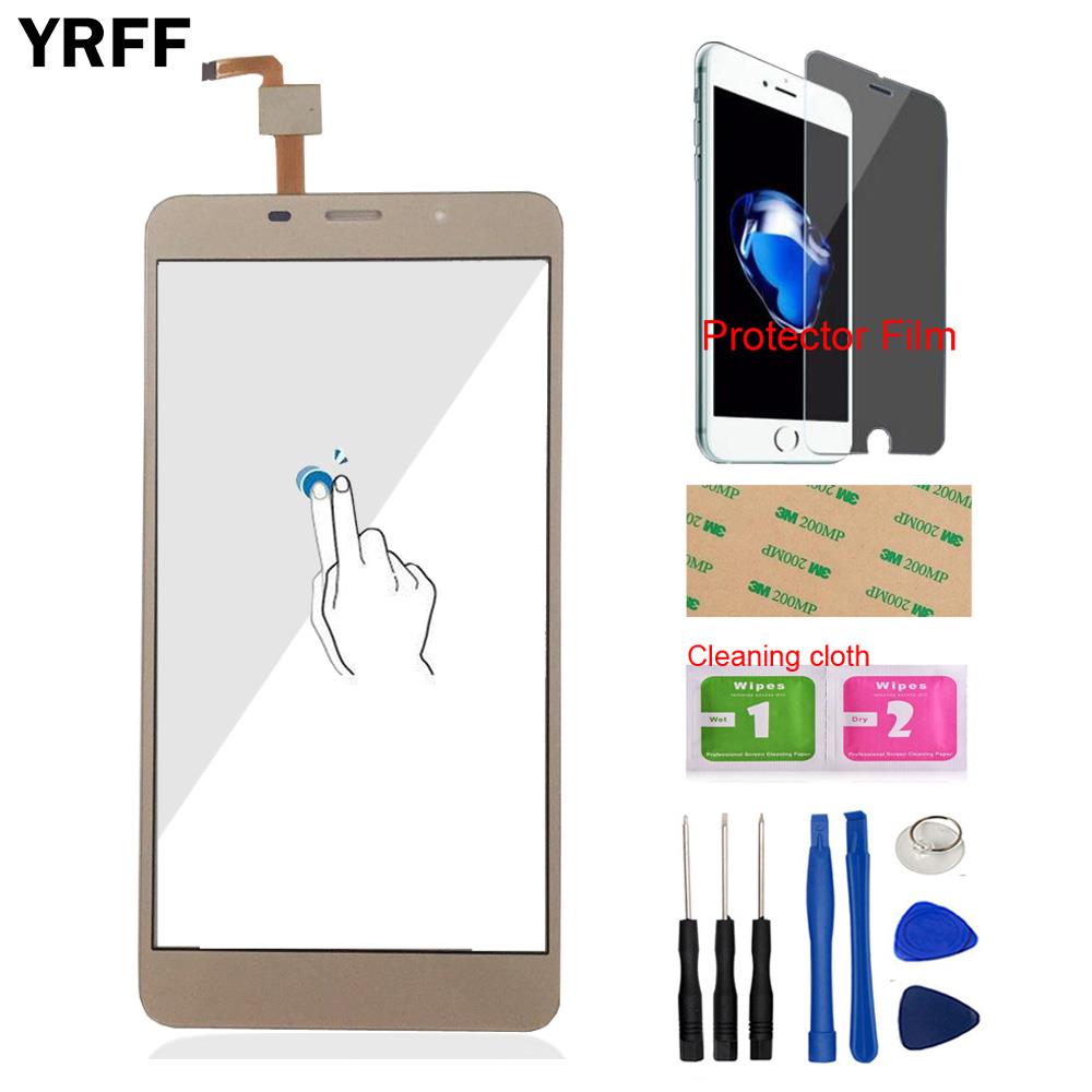 Yrff 5.7Inch Telefoon Touch Screen Front Voor Leagoo M8 Voor Leagoo M8 Pro Touch Digitizer Panel Glas Gratis Protector film Lijm
