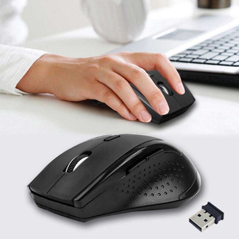 Rovtop 2.4GHz Gaming Wireless USB Mouse Gamer Mini Receiver 6 Keys Computer Mouse Gamer Mice For Computer PC Laptop