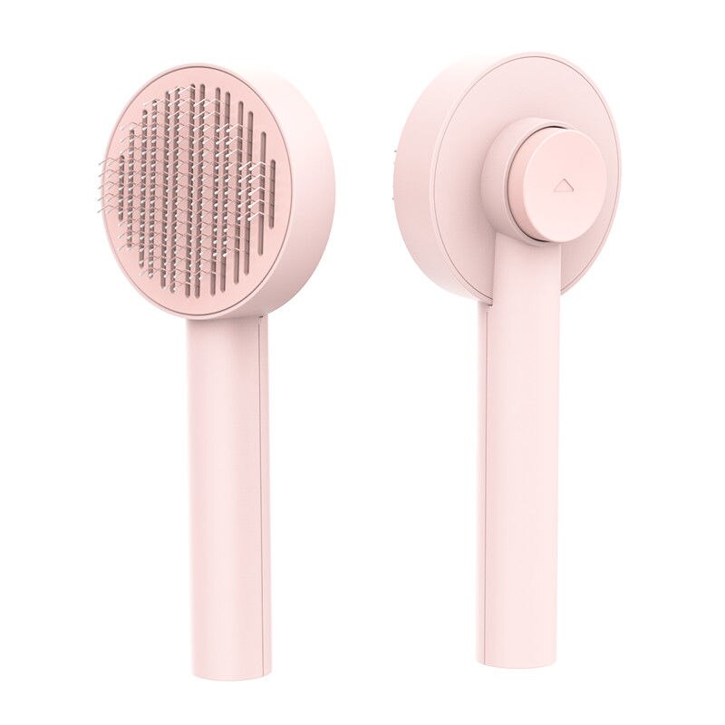 Pet Comb Cat Floating Hair Special Cleaner Puppet Brush Dog Hair Remover Cat Supplies: Pink