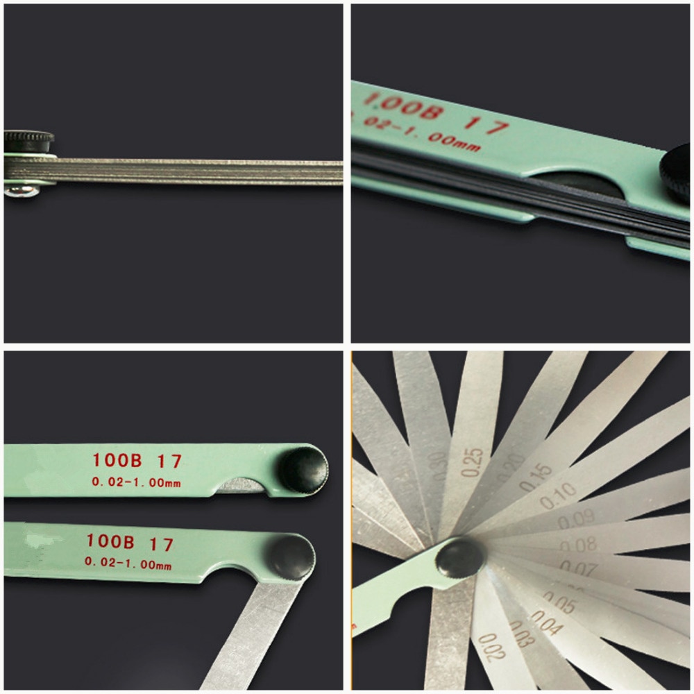 5er Set Fühlerlehre – 0,1 Mm Dicke, Edelstahl – Für Ventile, Zündkerzen, Kolbenringe & Bremsbänder – Präzises Messwerkzeug