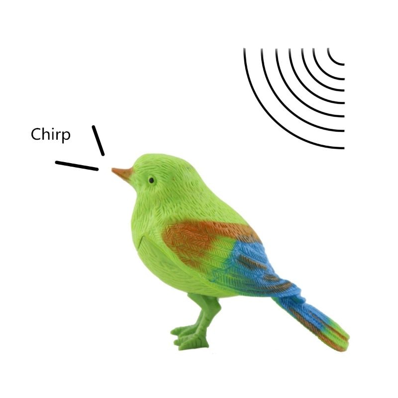 Nyhed stemmestyret fugleopkald chirp elektronisk pet gag børn baby legetøj lille barn