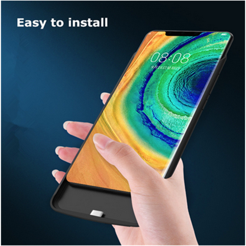 Powerbank, dunne smartphone batterijhoes voor huawei mate 30, mate 30 pro batterijhoes, opladerhoes voor huawei mate 30 hoesje