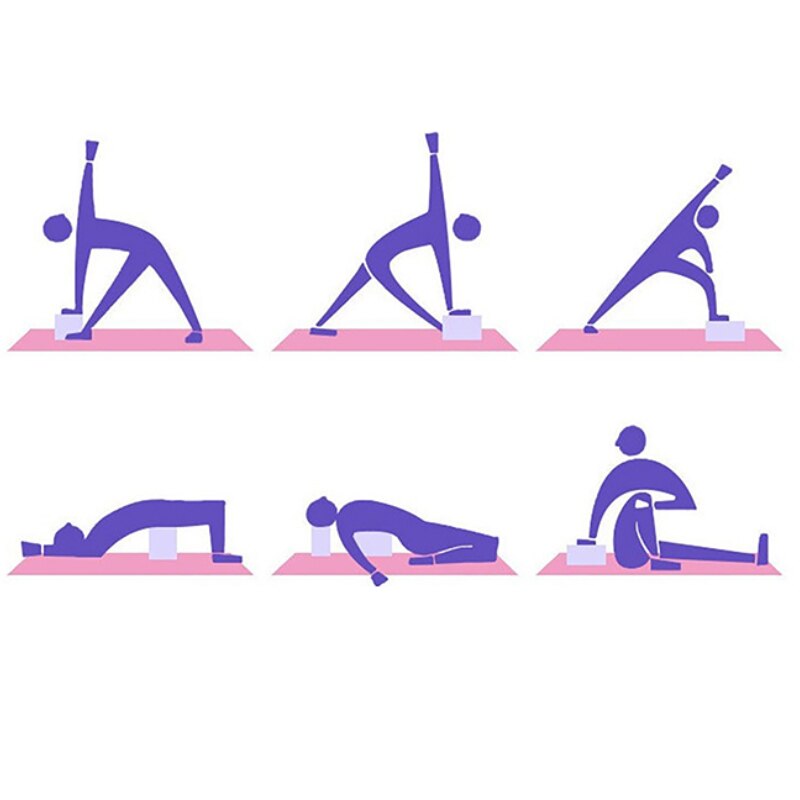 Eva yoga mursten styrke pude pude sport pilates blokere yoga forsyninger træning terninger hjemmetræning bodybuilding udstyr