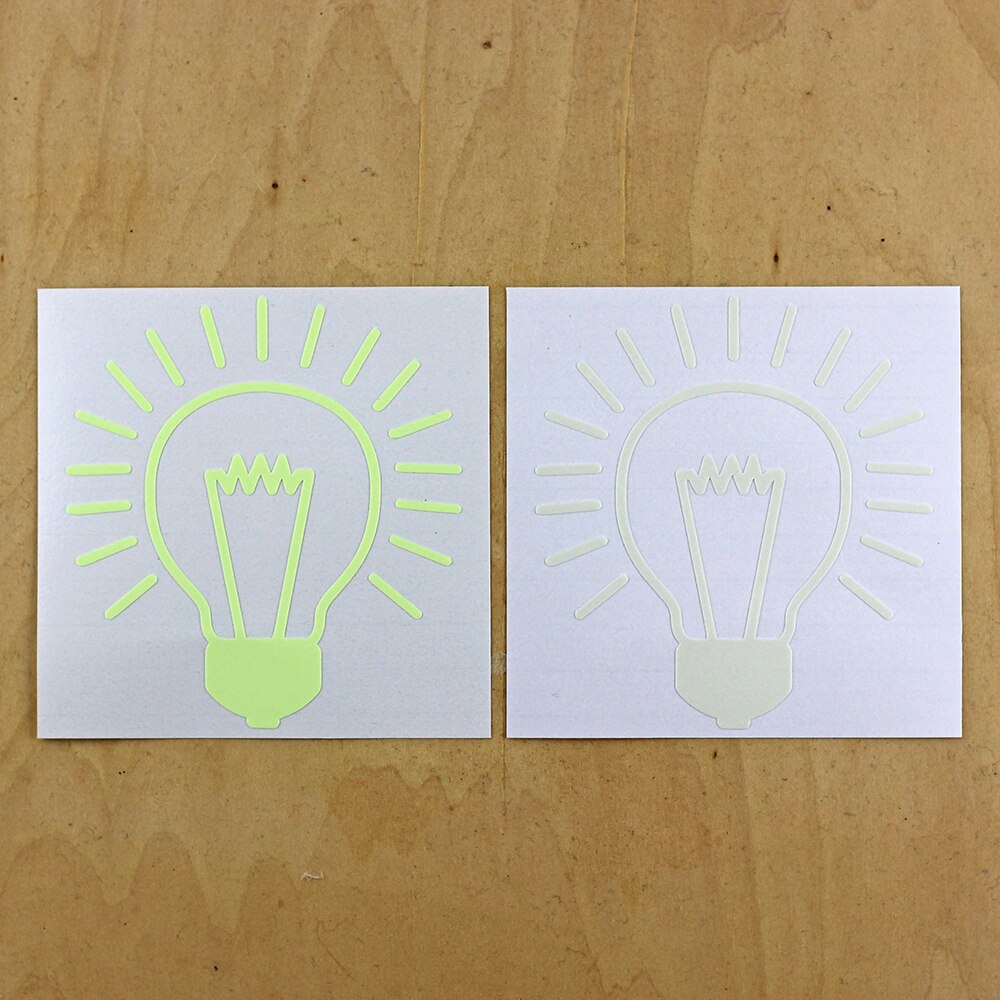 Light Bulb Luminous Switch Sticker Novelty Cartoon Glowing Wall Sticker for Home Decoration Baby Nursery Room DIY Decor Stickers