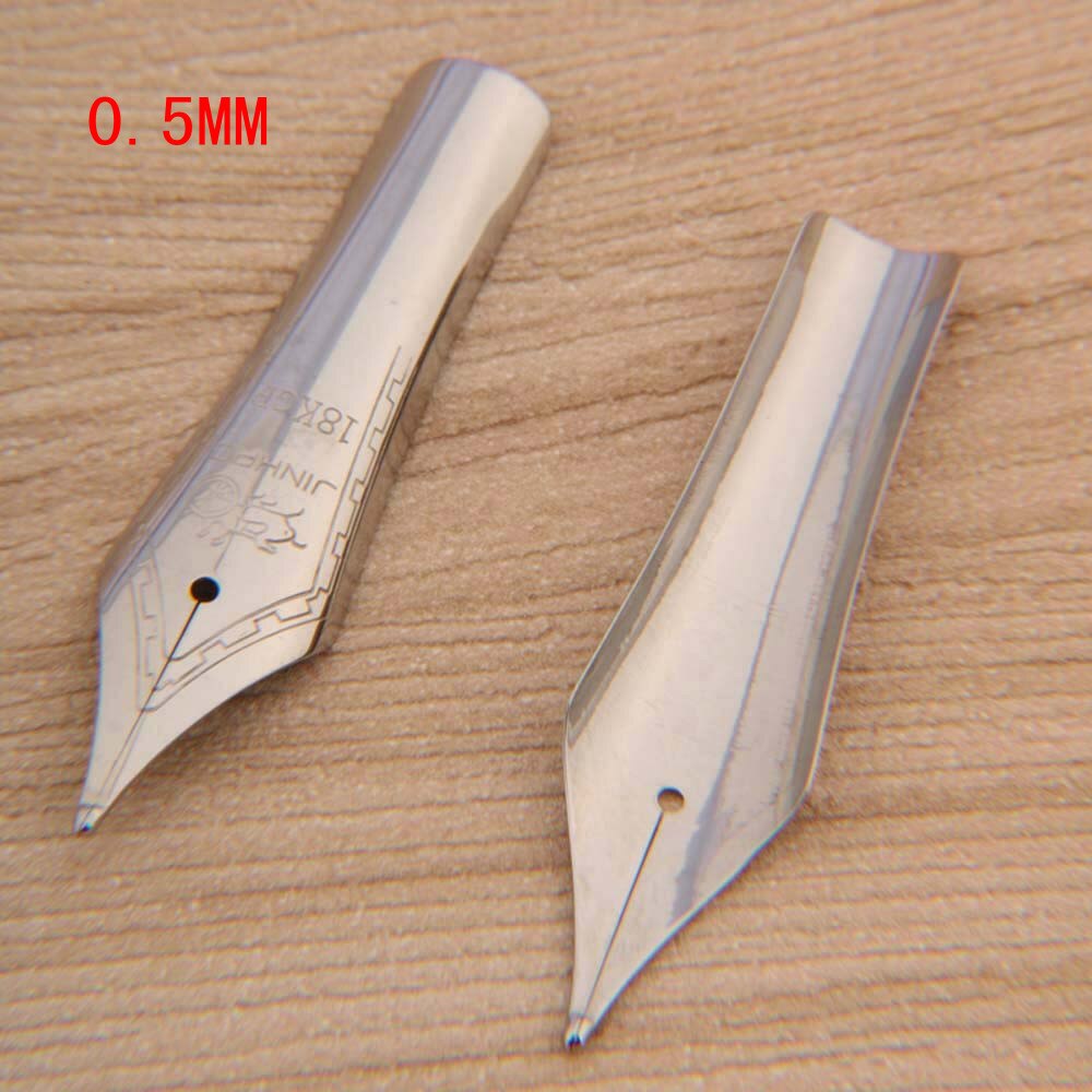 2pc jinhao X750 159 pen 0.5mm 1.0 mm Fountain Pen nib standard size 35 nib: 0.5mm
