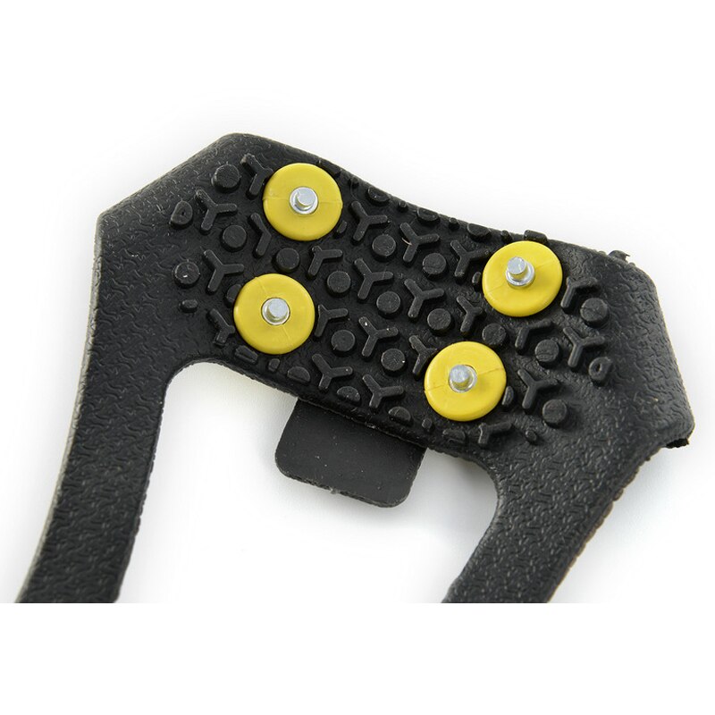 Picos para zapatos de nieve antideslizantes 1 par 10 clavos para el hielo para zapatos antideslizantes Grip crampones escalada zapatos cubrir crampones