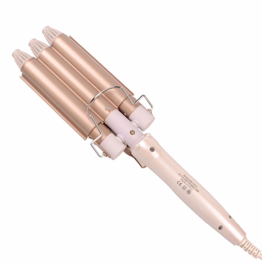 Pro Curling Iron Curly Tourmaline Ceramic Hair Curler Large Wave - Triple Barrel