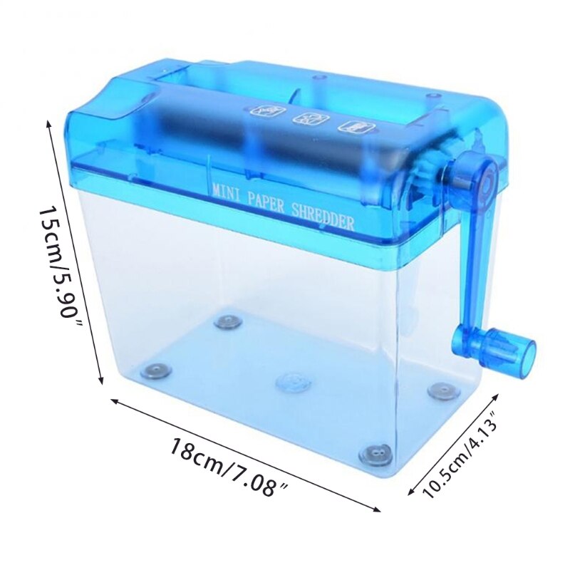 Mini Hand Shredder Portable Paper Shredder A6 Manual Shredder Documents Paper