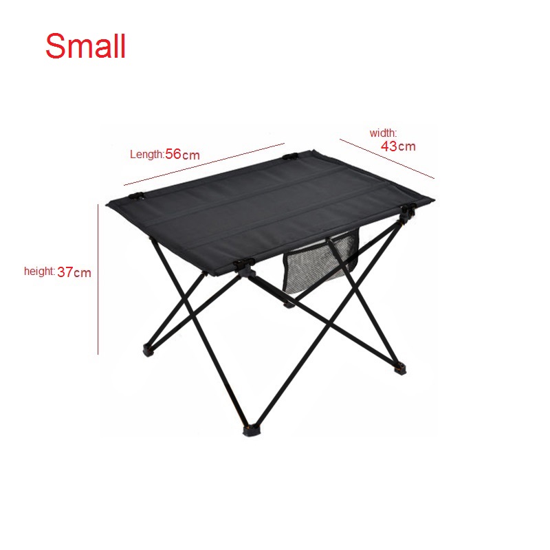 Draagbare Vouwen Picknicktafel Computer Tafel Tuinmeubilair Aluminium Ultralight Vissen Camping Apparatuur Klaptafel: Small