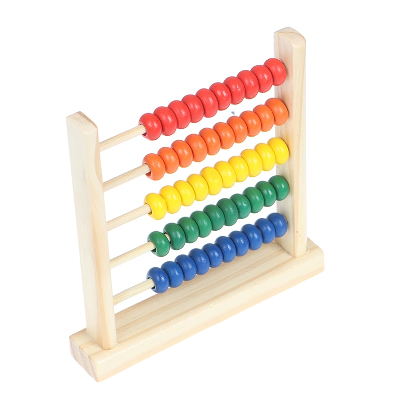 Mini Houten Telraam Kinderen Early Math Leren Speelgoed Getallen Tellen Berekenen Kralen Abacus Educatief Speelgoed