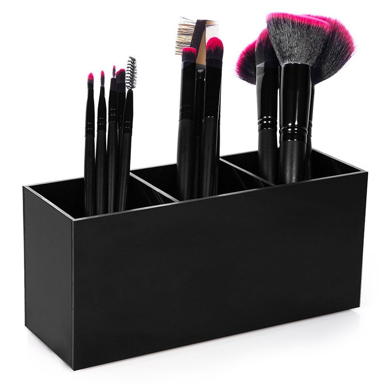 3 Roosters Make-Up Borstel Organizer Plastic Tafel Cosmetische Pen Container Wenkbrauw Borstel Houder Lipstick/Nagellak Opbergdoos