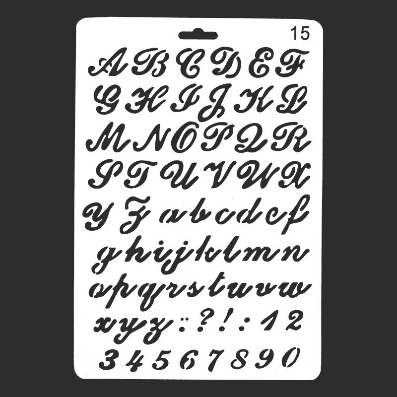 Letter Number Symbols Template To Paint Large Walls Templates Painting Bullet Journal Supplies Pattern
