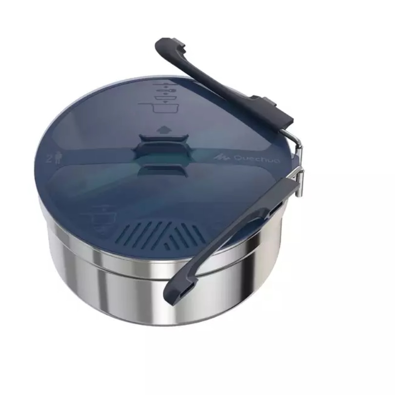 Wandelaar 'S Camping Roestvrij Stell Cook Set 2 Mensen (1.6 L) Koken Set Outdoor