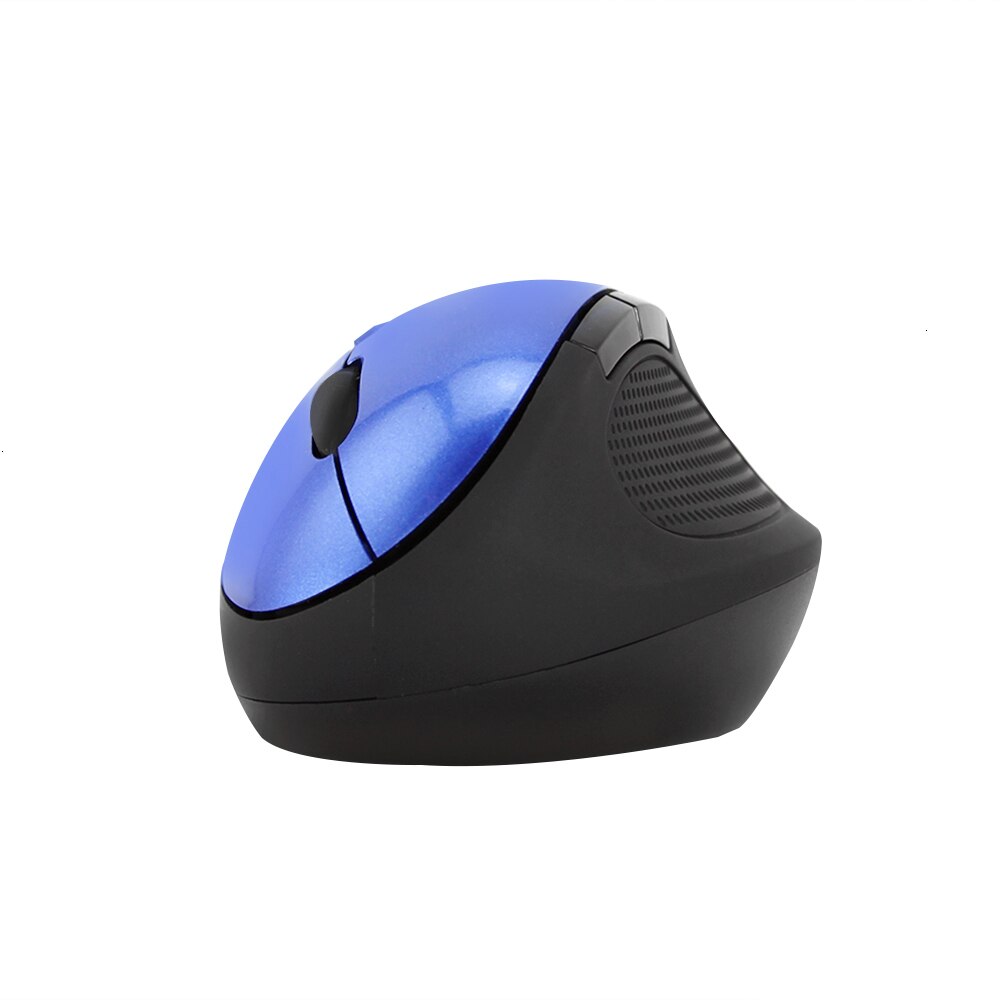 Mini mão pequena mause do computador 5d do usb de dpi com a almofada do rato 2.4g sem fio ergonômico rato vertical ótico dos ratos do jogo 800/1200/1600: Only Blue Mouse