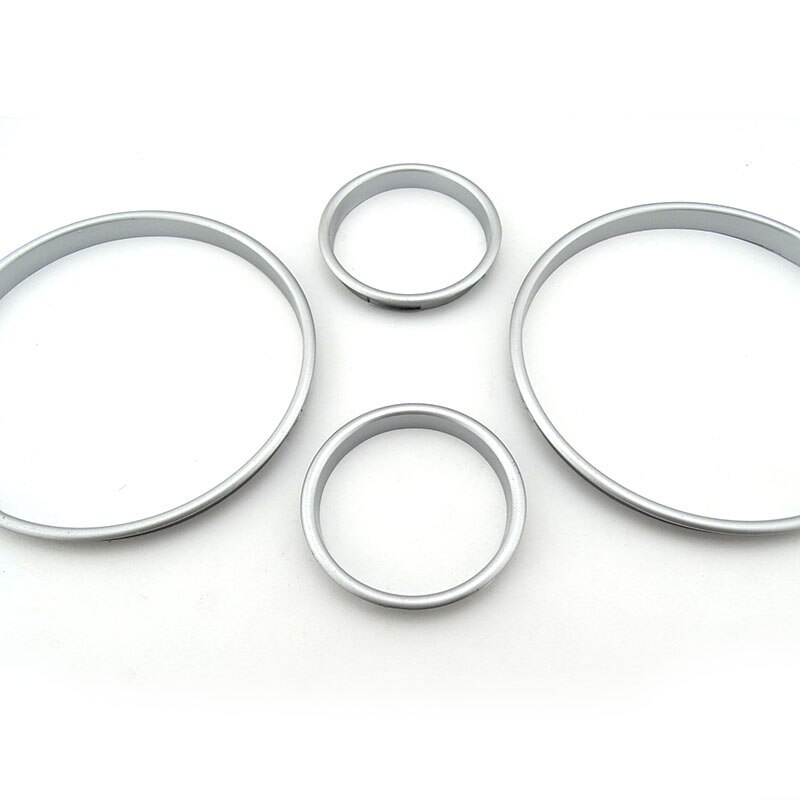 Dla Bmw E38 E39 E53 srebrna opaska pomiarowa deska rozdzielcza pierścień z tworzywa sztucznego Abs