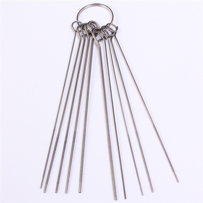 10 Kinds Stainless Steel welding tooPCB Electronic Circuit Through Hole Needle Solder Soldering Welding Iron Tool 80mm 0.7-1.3mm