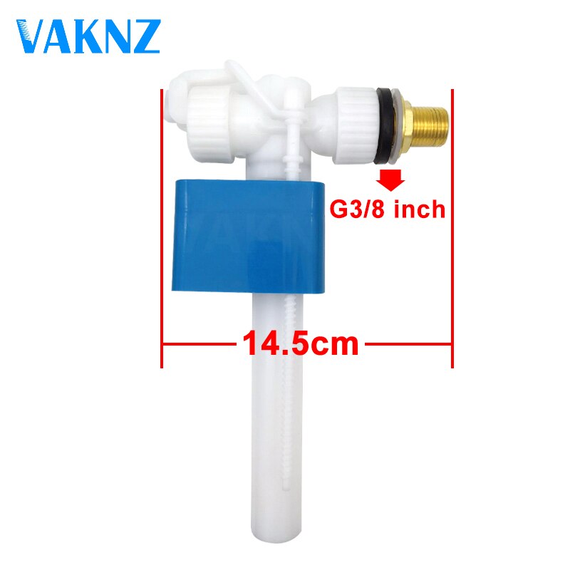 Side Entry Toilet Inlet Valve Cistern Fittings Adjustable Float Filling Valves G3/8&quot; G1/2&quot; Bathroom Fixture Replacement Parts: G3I8 Inch