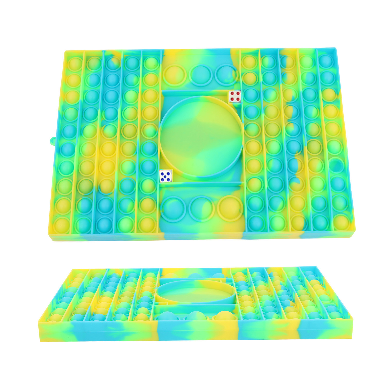 Grote Poper Regenboog Schaken Board Push Bubble Popper Fidget Zintuiglijke Speelgoed Stress Fidget Speelgoed Party Games Eenvoudige Kuiltje Speelgoed: F