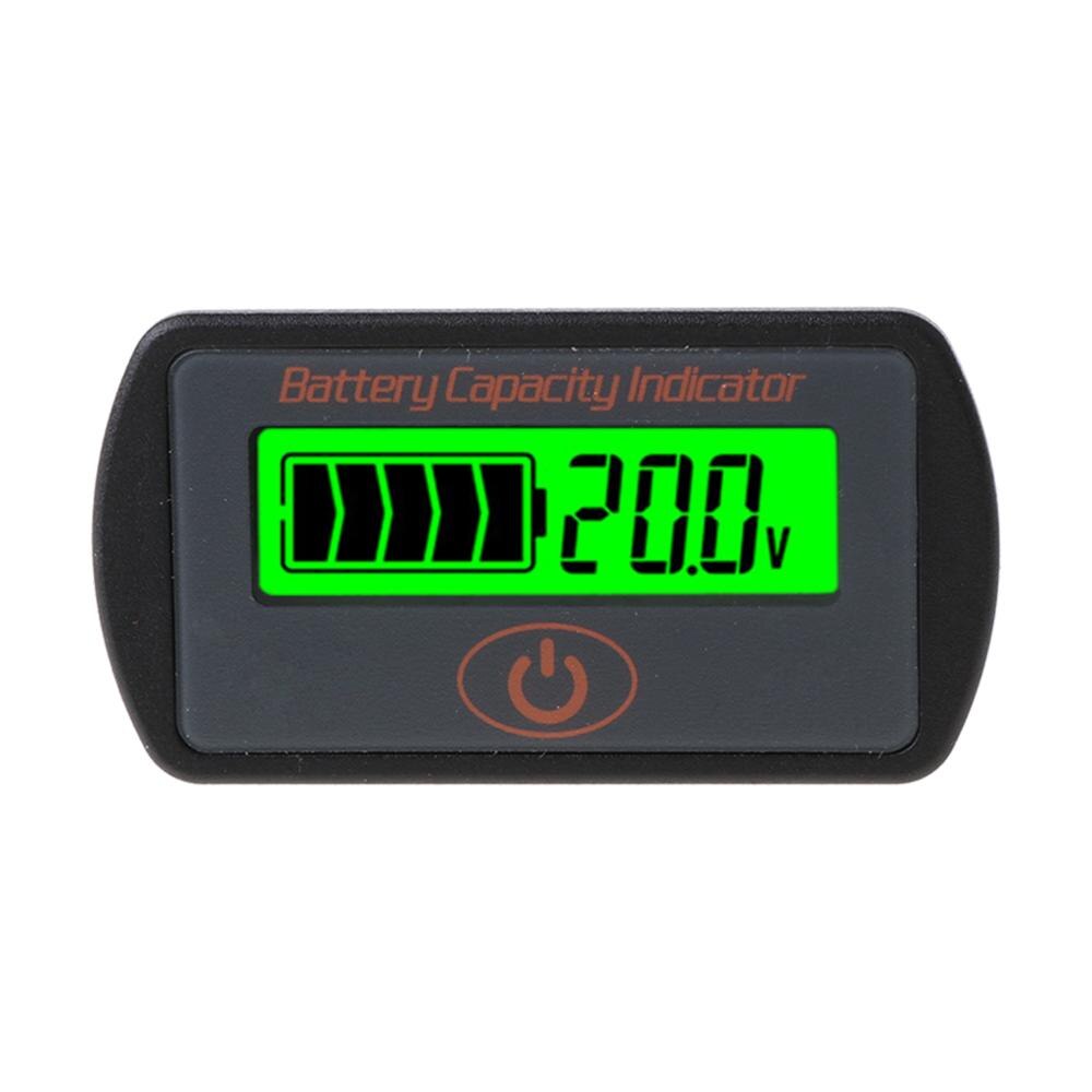 12v 24v lcd batterikapacitet voltmeter tester indikator bil bly-syre lithium 6 xdb