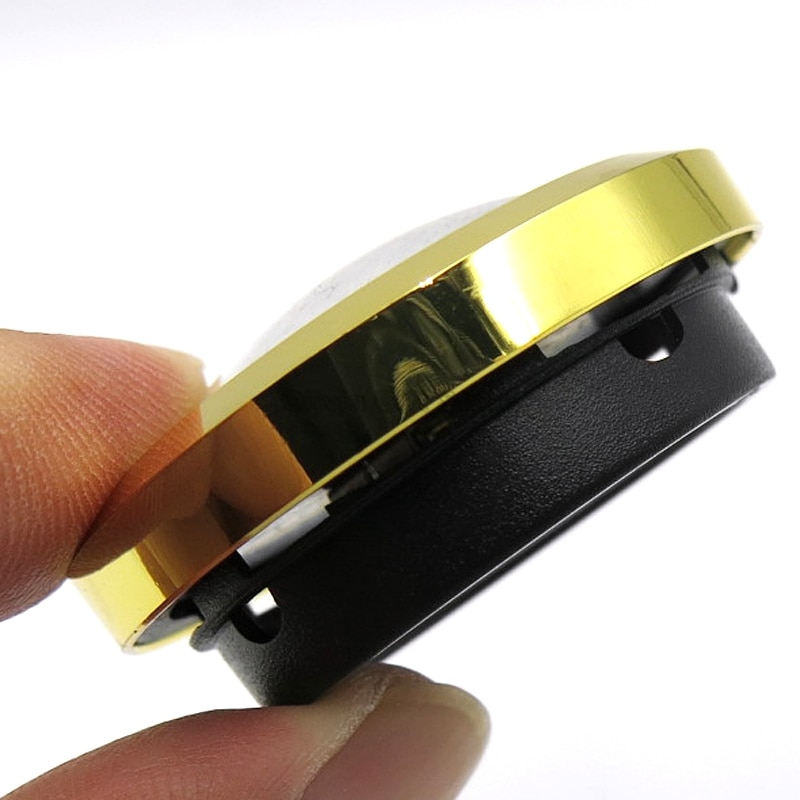 Electronic Round Accurate Cigar Hygrometer Digital Delicate Humidor Hygrometer Thermometer Accessories Gold And Sliver Color