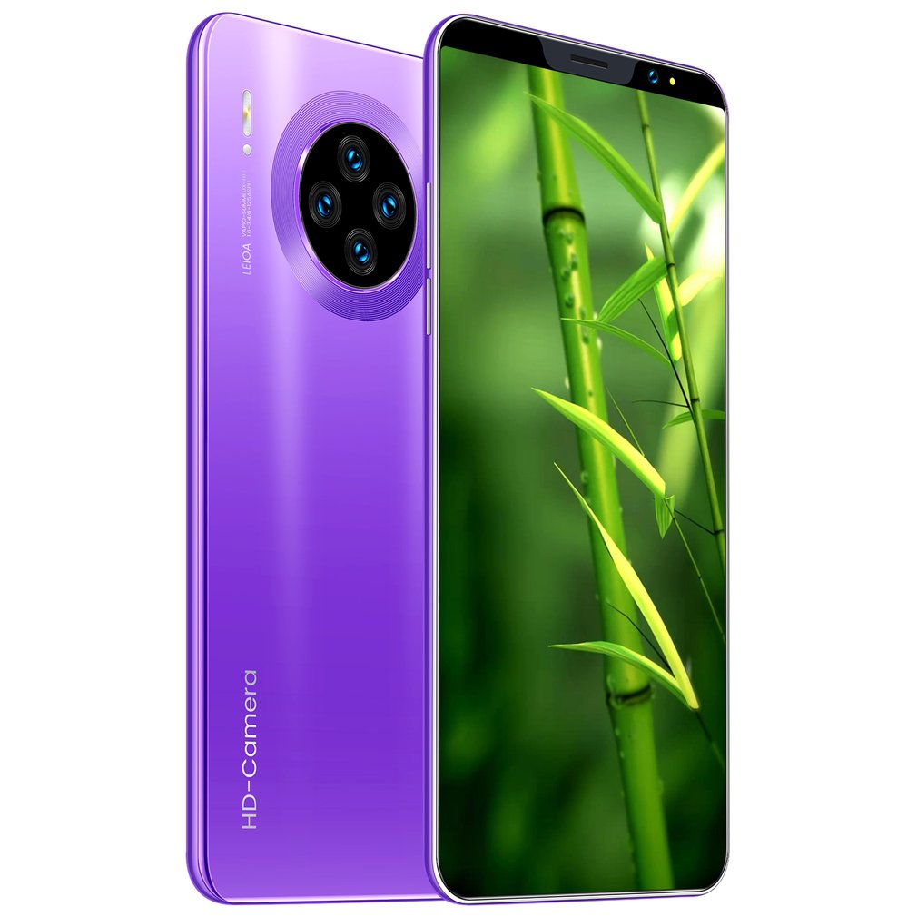 Mate33 Pro Smartphone avec 512M + 4GGB grande mémoire 5.8 pouces écran Support visage/empreinte digitale déverrouiller les téléphones mobiles double SIM