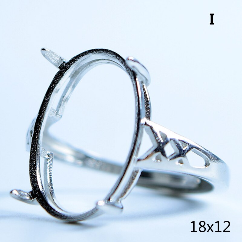 Adjustable Blank Ring Base Fit Glass Cabochons Cameo Setting For Man Woman DIY Ring Jewelry Making Accessories Ring: 9