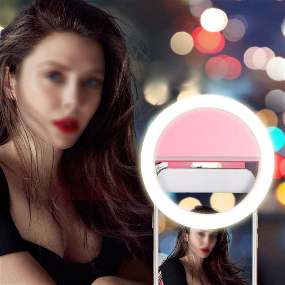 Rovtop Usb Charge Led Selfie Ring Light For phone Supplementary Lighting Selfie Enhancing Fill Light For Phones