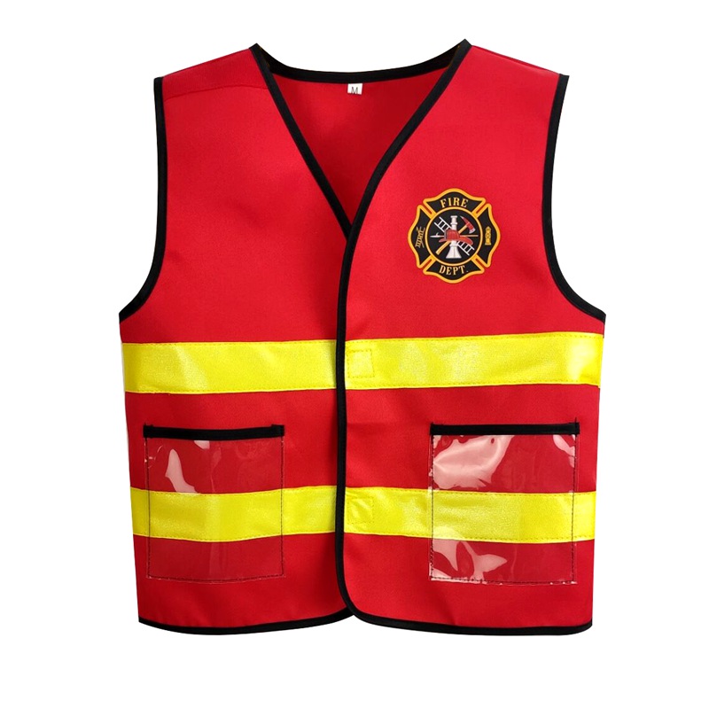 Barn brannmann uniform cosplay liten brannmann barn halloween kostyme