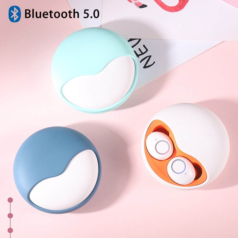 Draadloze Koptelefoon Bluetooth 5.0 TWS 3D Stereo Geluid Oordopjes Auto Aansluiten handsfree Bellen Mini Bass Hoofdtelefoon