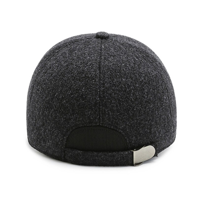 Winter Baseball Cap Men Cotton Hat Dad Hat Warm Hat Plus Velvet Thickened Baseball Cap Wind Cold Duck Tongue Ear Caps